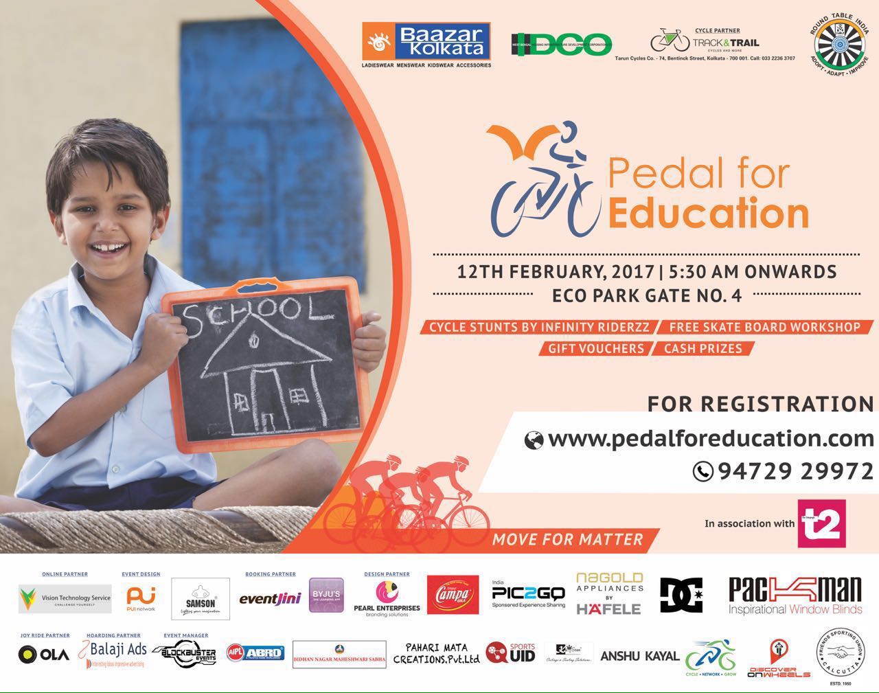 Supported Pedal For Education – a cycling event that raised funds for the underprivileged children