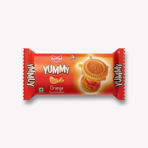 Anmol Yummy Orange Cream Biscuit – Zesty Orange Flavour Cream Biscuit India